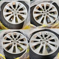 ヴェルファイア20系 純正18インチホイール＋Goodyear Vector 235/50R18タイヤ＋純正ナット4本セットの画像