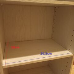 (引取り場所相談可）オープンシェルフ 可変３段 幅42cm奥30cm高88cmの画像