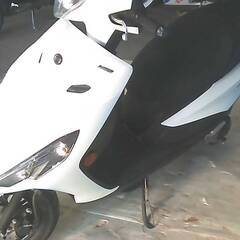 YAMAHA アクシス125Z 白 エンジン始動確認 自賠責保険で乗れます 半額配送キャンペーン 限定 現状渡し諸経費￥0- 横浜 P-Yard の画像