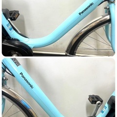 1年保証 送料無料　パナソニック　ビビ　26インチ　水色　電動アシスト自転車　g825の画像