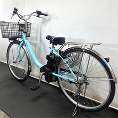 1年保証 送料無料　パナソニック　ビビ　26インチ　水色　電動アシスト自転車　g825の画像
