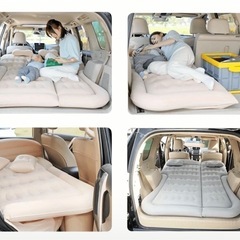 車泊 キャンピングベット エアクッションベット アウトドアベットの画像