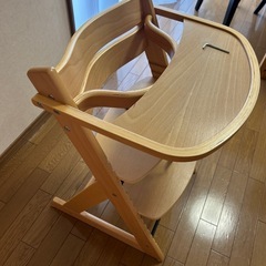 マジカルチェア ハイチェア ベビーチェア 木製 高さ調整可能 の画像