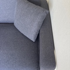 【オットマン付き】ソファ 2人掛けの画像