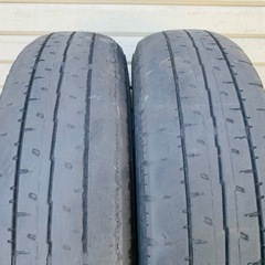 【無料】DUNLOP エナセーブ 145/80 R12 LT 2本 廃タイヤ  Usedの画像