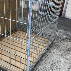犬用折りたたみゲージ　中古の画像