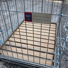 犬用折りたたみゲージ　中古の画像