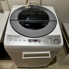 2017年製SHARP全自動洗濯機8kgの画像