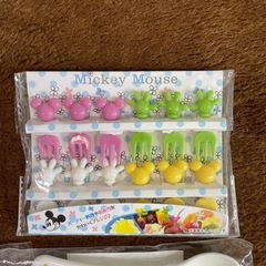 電車おにぎり　ミッキーピックなど６点　お弁当作りにの画像