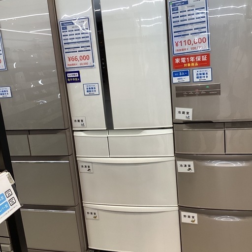 【取りに来られる方限定】Panasonic 6ドア冷蔵庫　2019年製