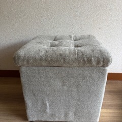 定価7000円　山善(YAMAZEN) 収納スツール兼オットマン(幅37) ベージュ FBS-S(BE)の画像