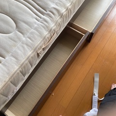 シングルベッド　マットレス付きの画像
