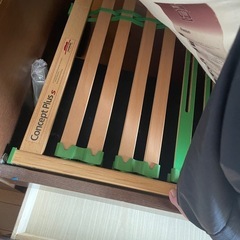 シングルベッド　マットレス付きの画像