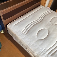 シングルベッド　マットレス付きの画像