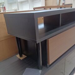 リユースのサカイ栃木店★ジモティ割あり★  TV台 ブラックブラウン W79×D36×H41 クリーニング済み TC10290の画像