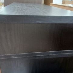 リユースのサカイ栃木店★ジモティ割あり★  TV台 ブラックブラウン W79×D36×H41 クリーニング済み TC10290の画像