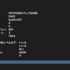MacBook Pro（13インチ,2020,Thunderbolt 3ポートx 4）512GB/16GB〈MWP42J/A〉④の画像
