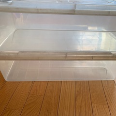 収納ケース クリア　2個セットの画像