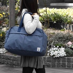 バッグ 旅行 カバン ネイビー ユニセックス ボストンバッグの画像