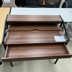 リユースのサカイ東金店 デスク 茶色 ※キズあり TJ14033の画像