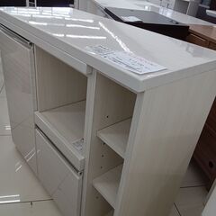 ★リユースのサカイ日立店★HJ7470 シギヤマ家具工業 レンジ台 ライトベージュ H90.5×D45.5×W100～150 クリーニング済み の画像