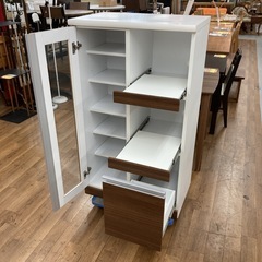 S740 ⭐ レンジボード 食器棚 スリムタイプ 幅70cｍ USEDの画像