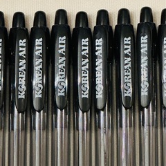 【大韓航空】KOREAN AIR 非売品　ボールペン　10本セット　黒の画像