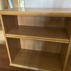 木製横長棚の画像
