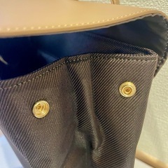 【新品未使用】　MICHEL KLEIN フラップ式リュック ベージュ/ブラウンの画像