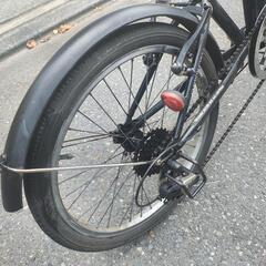 20インチ 折り畳み自転車 6速ギアの画像