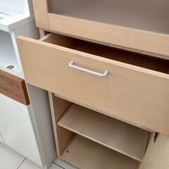 ★リユースのサカイ日立店★HJ7474  食器棚 ナチュラルブラウン H176×D51×W51 クリーニング済み の画像
