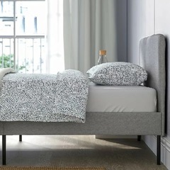 【8/20〜22お渡し】   IKEA SLATTUMダブルベッドフレームの画像