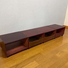 自由自在 4個の収納棚の画像