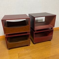 自由自在 4個の収納棚の画像