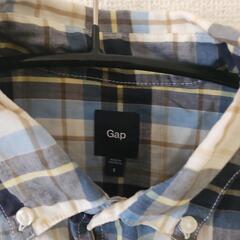 Gap 半袖シャツ S 青系チェックの画像