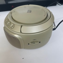 aiwa CDラジオカセットレコーダー ゴールド 動作品 ゴールドの画像