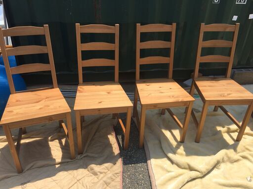 送料無料　イケア JOKKMOKKダイニングチェア ４脚セット JM20171S)ダイニングチェア4脚セット IKEA JOKKMOKK 幅：約41cm