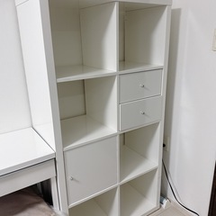 【8/20〜22お渡し】IKEA KALLAX シェルフユニット＋引き出し・扉の画像