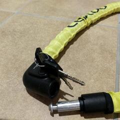 バイク自転車等ワイヤーロックの画像