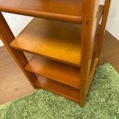 【リユース☆エコちょっぷ】天然木　スリッパラック　シューズラックの画像