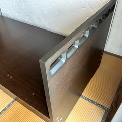 木製ベッドベース　シングルサイズ　収納庫付き
の画像