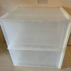 無印良品衣装ケース　2個セット　34✖️44.5✖️24の画像
