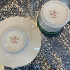 【引き取り限定】中古品　大和　ストーンウェア　カップ5個セット　皿4枚セットの画像