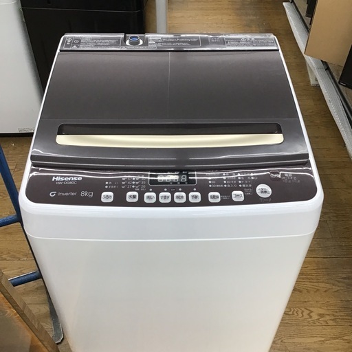 #H-40【ご来店頂ける方限定】Hisenseの8、0Kg洗濯機です
