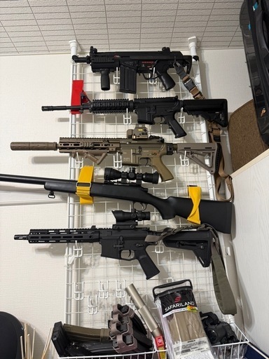 サバゲー引退セットエアガンhk416 シールチームAOR1 (りんこゆき