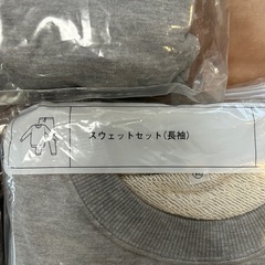 未使用ユニクロUNIQLOスウェットセット長袖スウェット上下セットメンズ紳士男性用ユニセックスグレー灰色グレイ全3セットの画像
