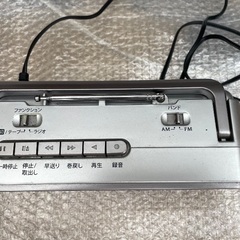 ラジカセ　シルバー2の画像