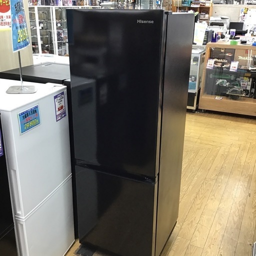 #H-41【ご来店頂ける方限定】Hisenseの2ドア冷凍冷蔵庫です