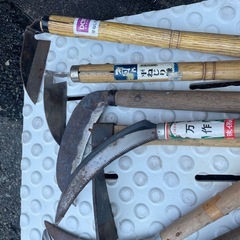 草刈り用 刈り取り道具 11本セット　錆びているのでジャンクの画像