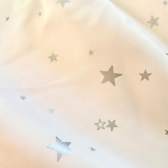 baby pink star  ベビー　ピンク　星柄　カーテン　180×104㎝　２枚セット　の画像